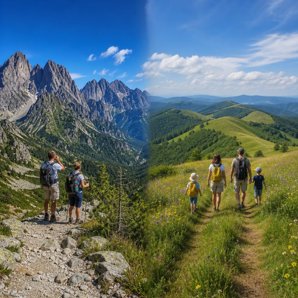 Tatry czy Bieszczady — gdzie lepiej pojechać na pierwszy górski weekend?